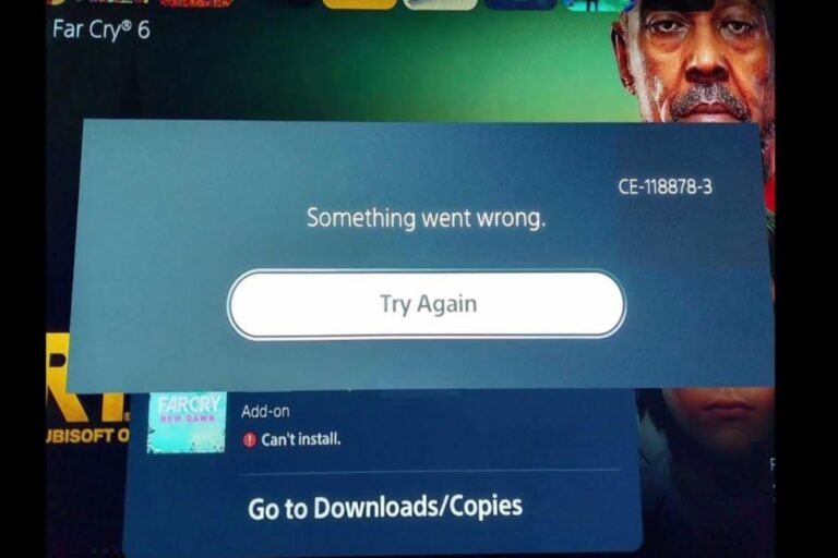 Understanding & Fixing PS5 Error Code (CE-118878-3)